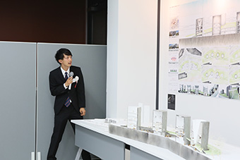 卒業設計代表者(岩田翔太)プレゼンテーション