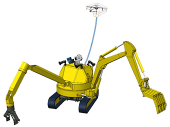 建設ロボット実験機
