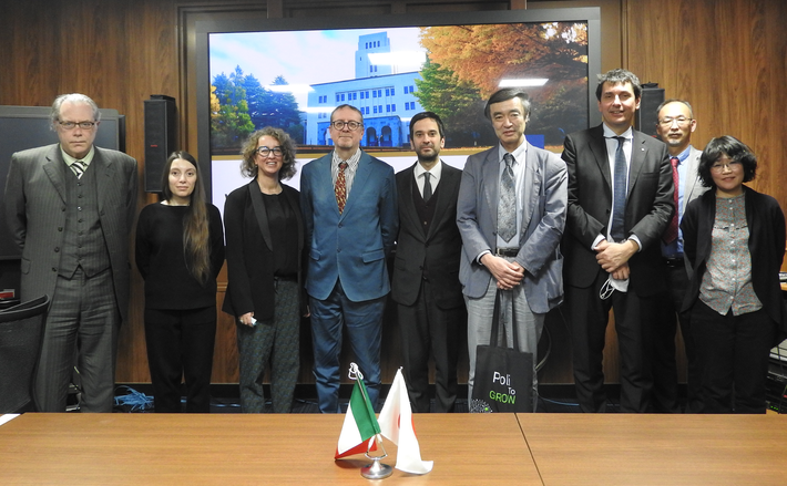 A group of visitors led by Professor Michele Bonino Rector’s Delegate for International Relations with China and Asian Countries at Politecnico di Torino visits Tokyo Tech