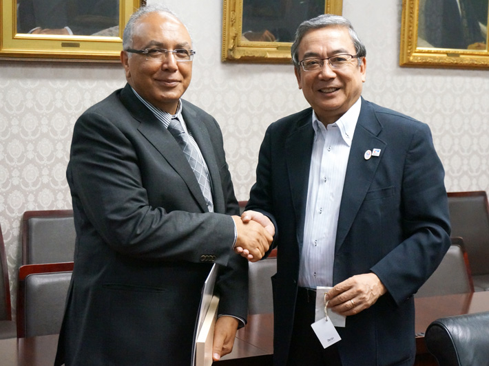 President El-Gohary and President Mishima