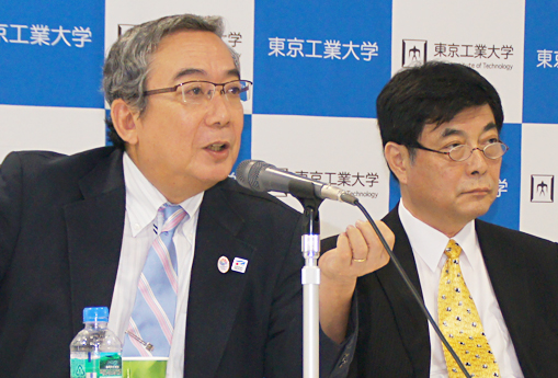 President Yoshinao Mishima and Executive Vice President for Education and International Affairs Toshio Maruyama