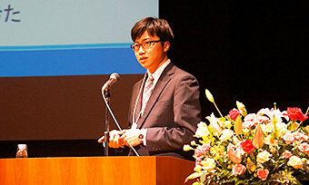 Mr. Kishi speaking at the event