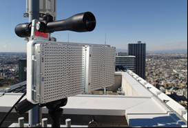 Photographs of the 40 GHz wireless system using DDD