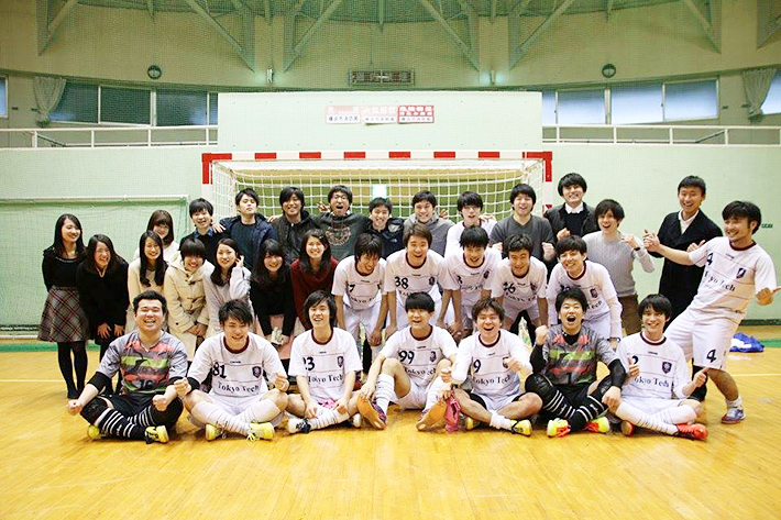 Members of futsal club overjoyed after promotion