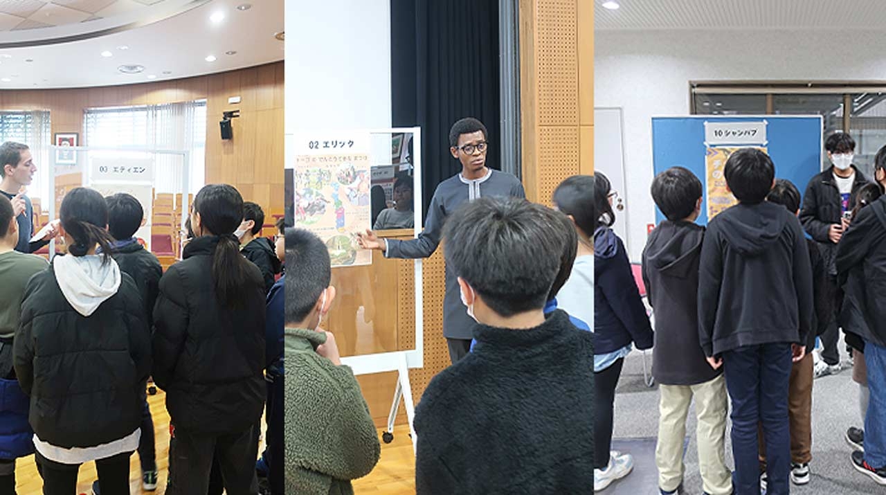 Intensive Japanese Course and GSEP students hold joint poster presentations