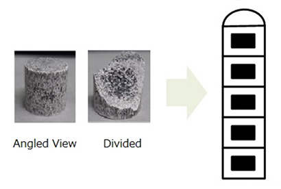 Fabrication of antenna structure using dolomite and ferrosilicon