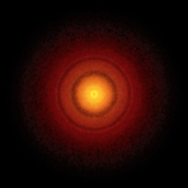 ALMA image of the disc around the young star TW Hydrae