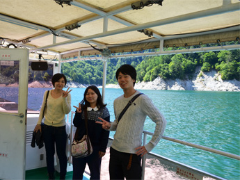 Lab's excursion to Kurobe Dam (Miyagi far left)