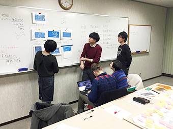 新東工大グッズ考案の様子