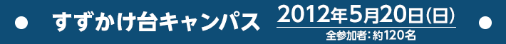 すずかけ台キャンパス 2012年5月20日（日）