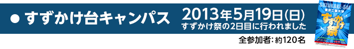 すずかけ台キャンパス 2013年5月19日（日）