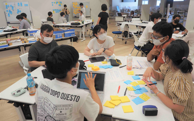 アントレプレナーシップ育成プログラムイベント「はじめてのデザイン思考ワークショップ」の様子