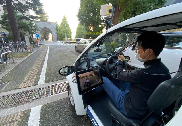 自動運転車両を用いた演習（スマートモビリティ）