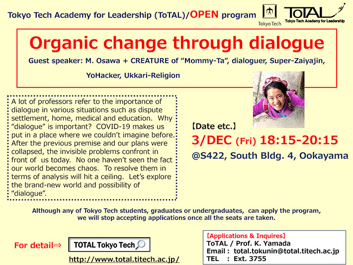 ToTAL/OPEN Program "Organic change through dialogue"