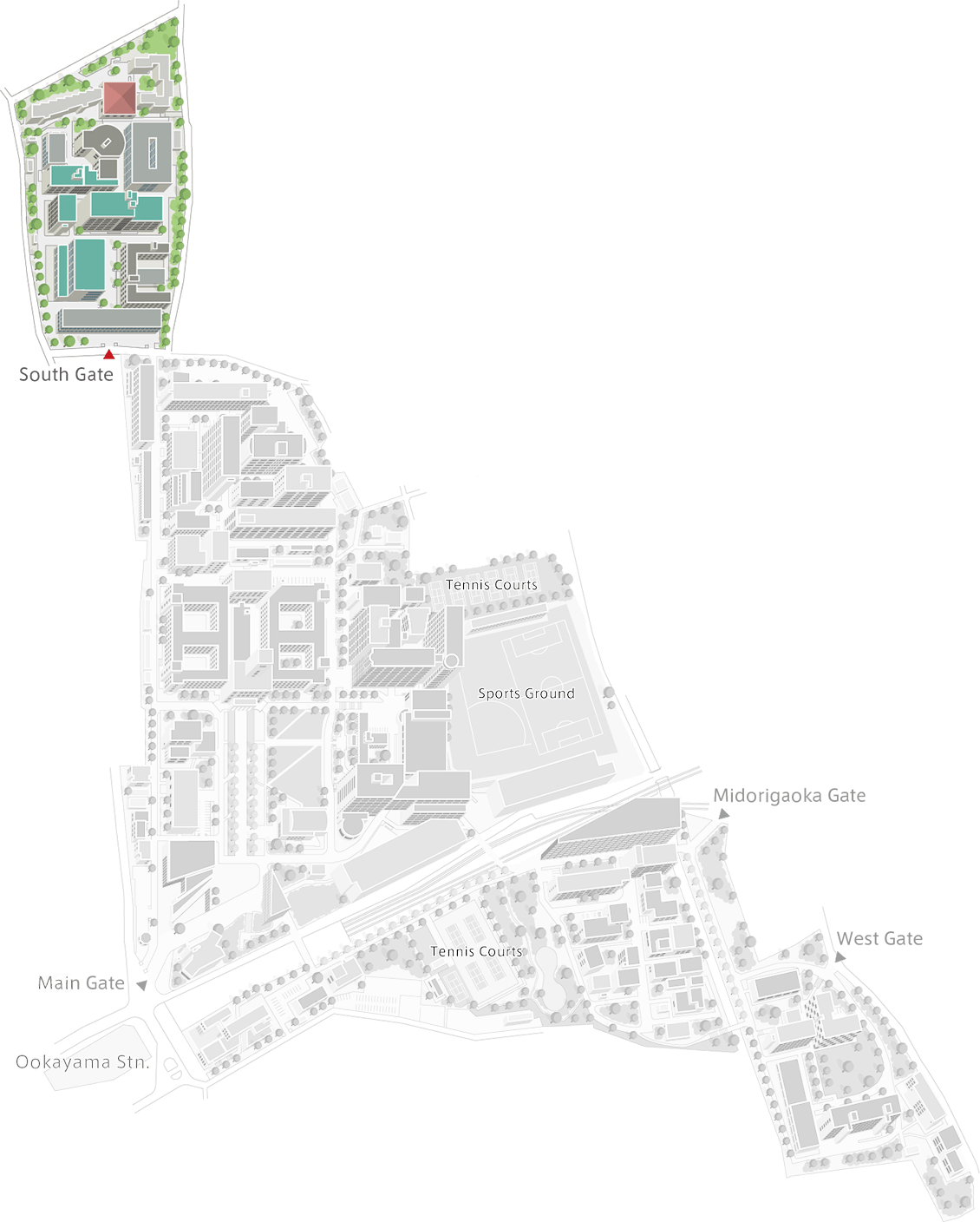 Ookayama Campus Map