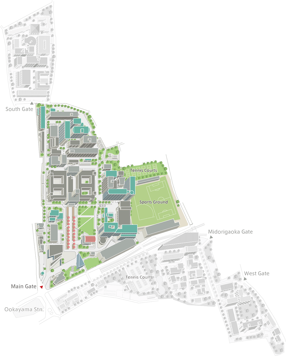 Ookayama Campus Map