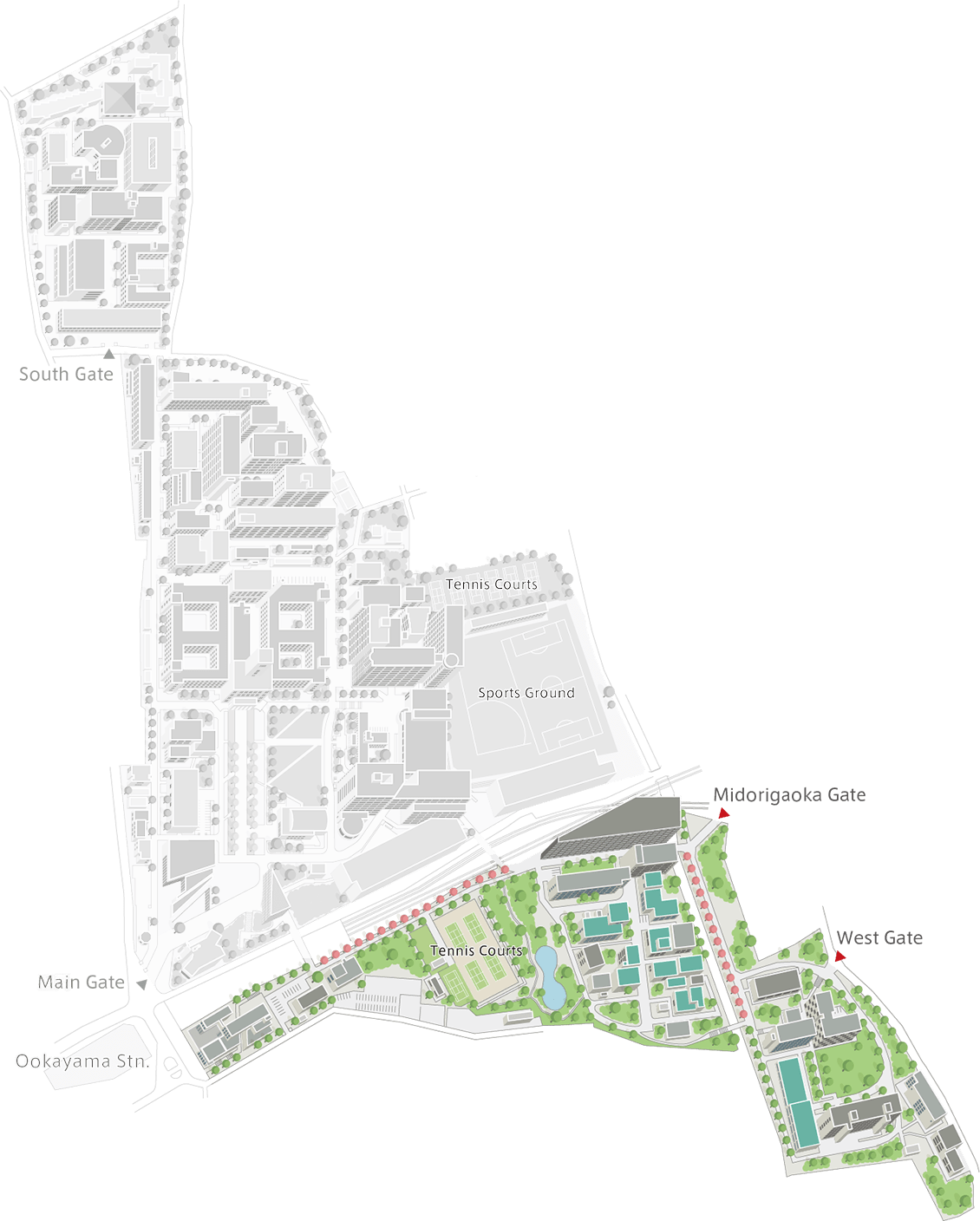 Ookayama Campus Map