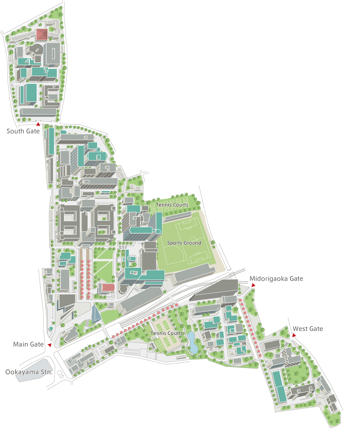 Ookayama Campus Map