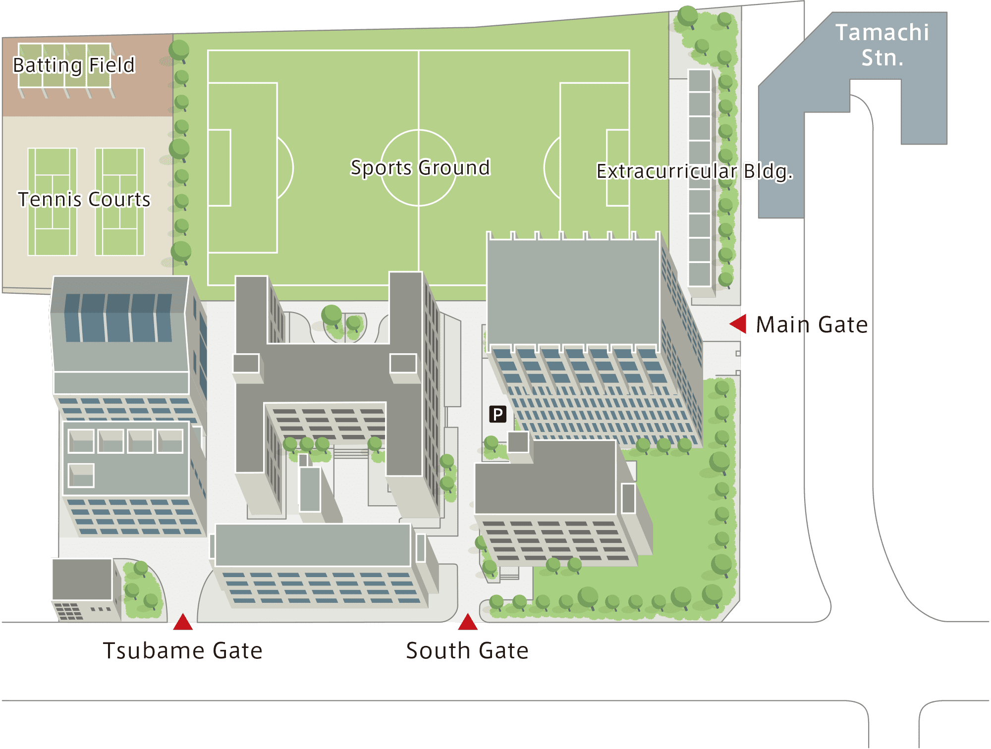 Tamachi Campus Map