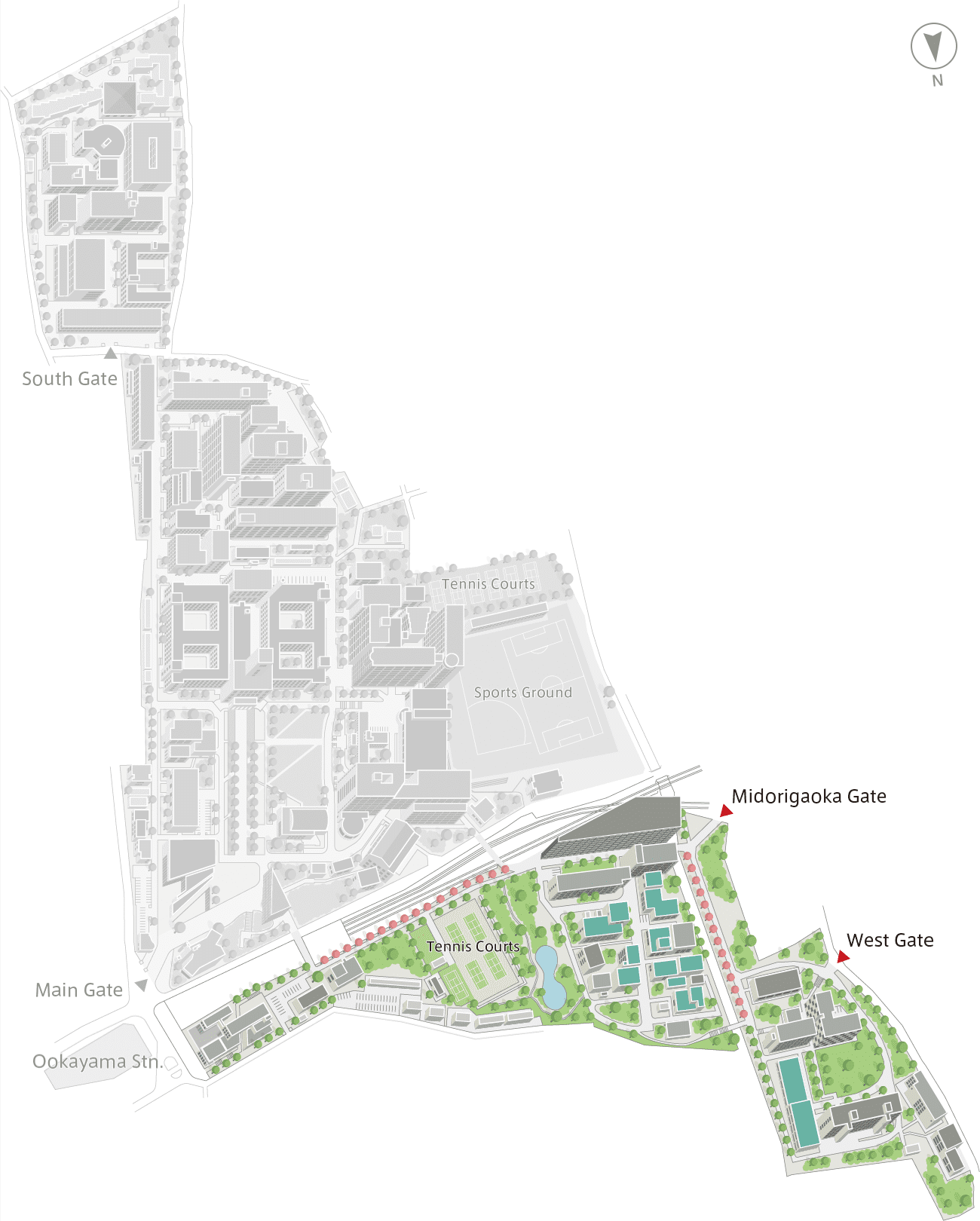 Ookayama Campus Map