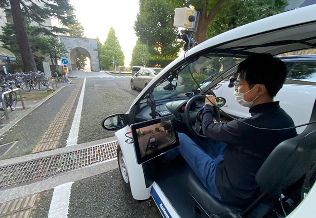 Experiment trials of automated driving car (Smart Mobility)