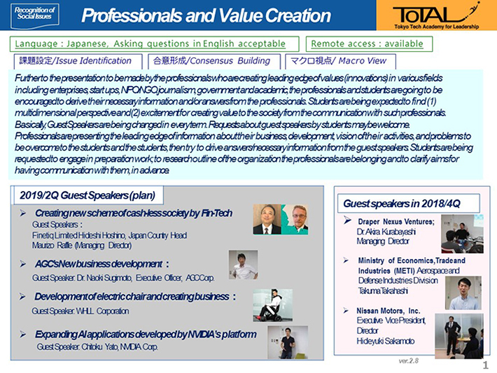 OPEN Program"New Business Development and R&D in AGC"