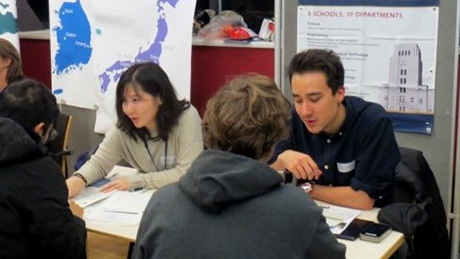 Tokyo Tech booth at RWTH Aachen "Go Abroad Fair"