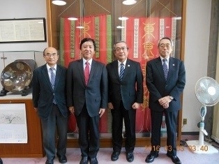 President Mishima welcomes Japanese Ambassador to Egypt, Kagawa