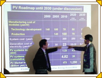 Discussion about road map of solar power with Minister of Science and Technology