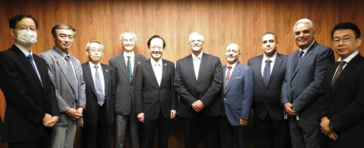 President Amr Adly of the Egypt-Japan University of Science and Technology (E-JUST) visits Tokyo Tech