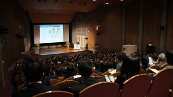 Large turnout in the Auditorium