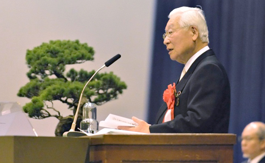 Mr. Shoyama, President of the Tokyo Tech Alumni Association