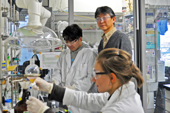 Osamu Ishitani at the Laboratory