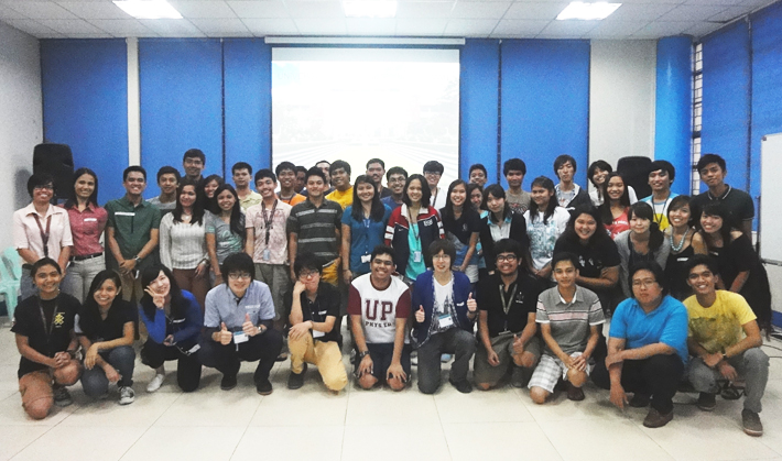 With students of The University of the Philippines Diliman