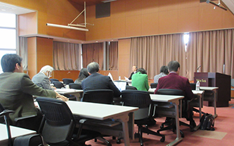 Participants listening intently