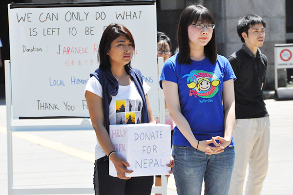 Rajali Maharjan (left), founder of the fundraising event