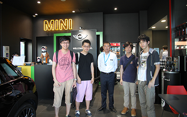 TiROP students with Mr. Ami, the showroom manager