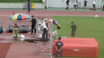Takumi Kobayashi in the high jump