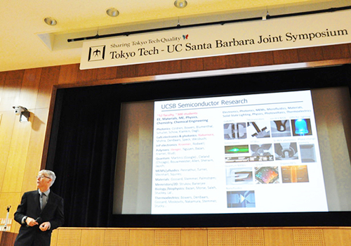 Professor Mark Rodwell with an overview of semiconductor research at UCSB