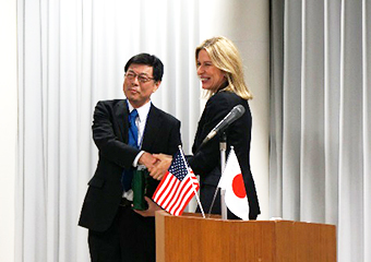 Deputy Secretary Sherwood-Randall with Executive Vice President Maruyama