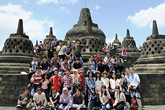 At World Heritage Site Borobudur
