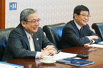 President Mishima, Executive Vice President Maruyama