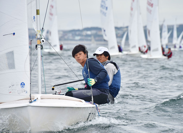 Okada (right) and Suzuki