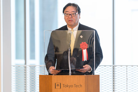 Congratulatory words from MEXT Higher Education Bureau Director-General Yoshinori Hakui