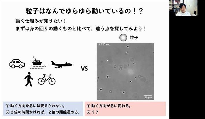 Children comparing Brownian motion to movements of frequently seen objects