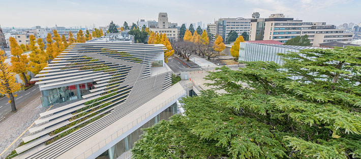 Hisao and Hiroko Taki Plaza The new landmark on Ookayama Campus