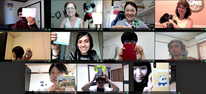 All smiles during online Global Leadership Practice session