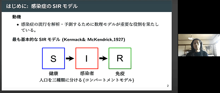 Participants receiving explanation of Kermack-McKendrick SIR model