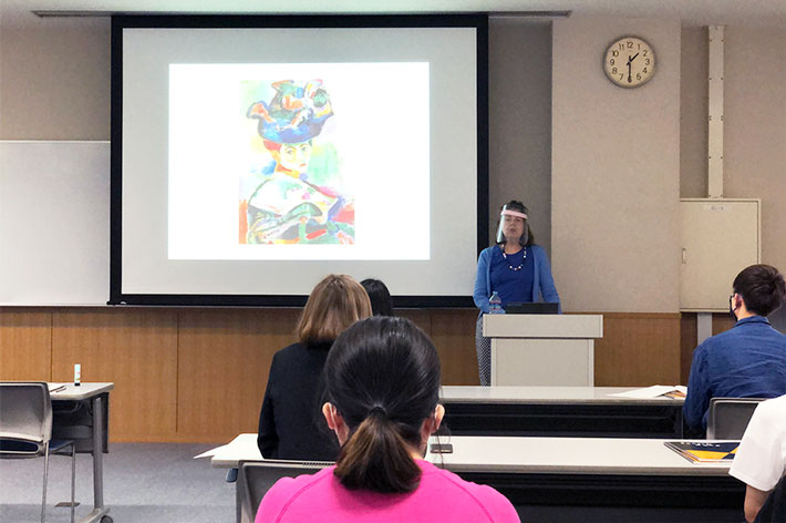 Students focused on Meyer's lecture