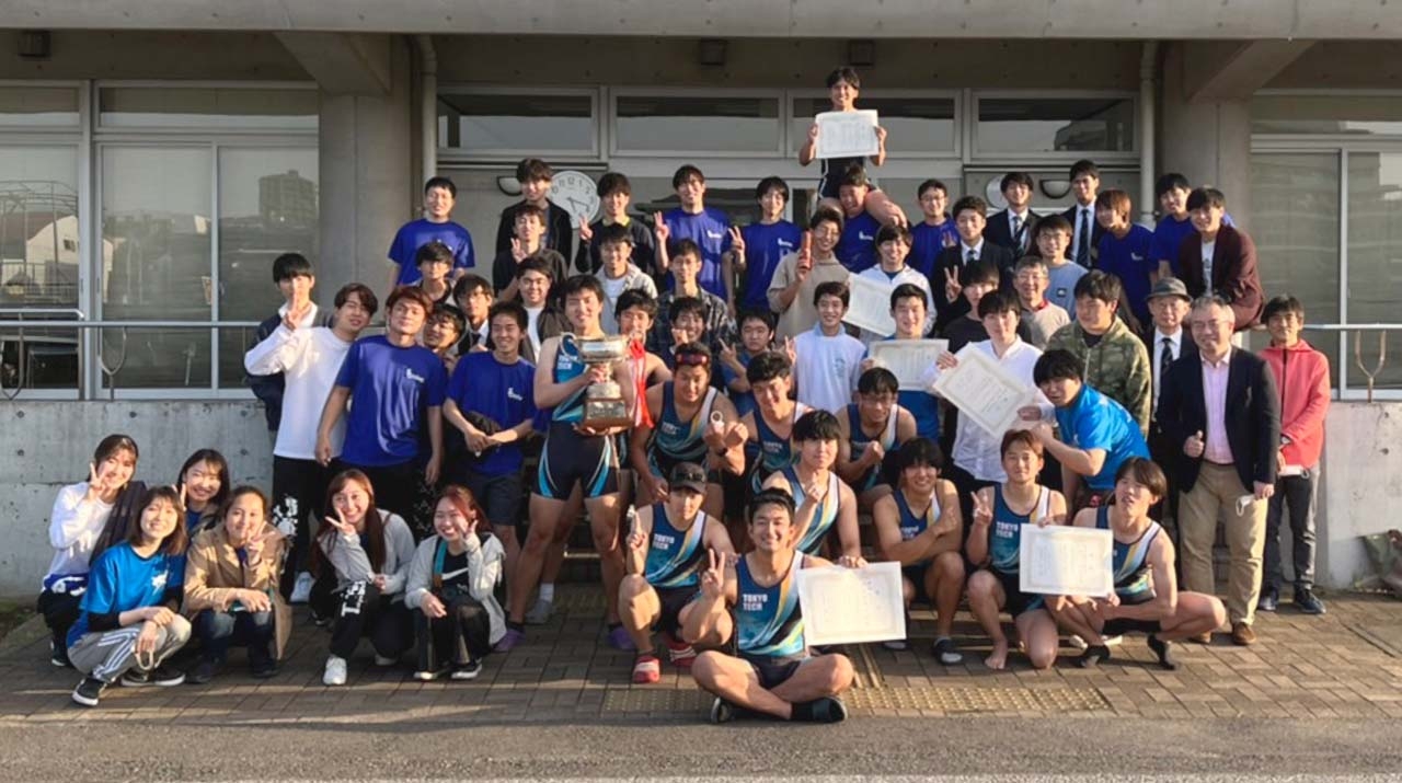 Tokyo Tech rows to victory at 65th Five Universities' Regatta